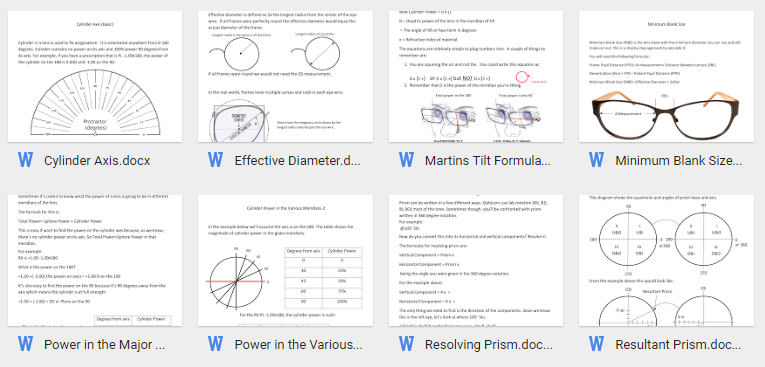 Advanced Opticianry Training